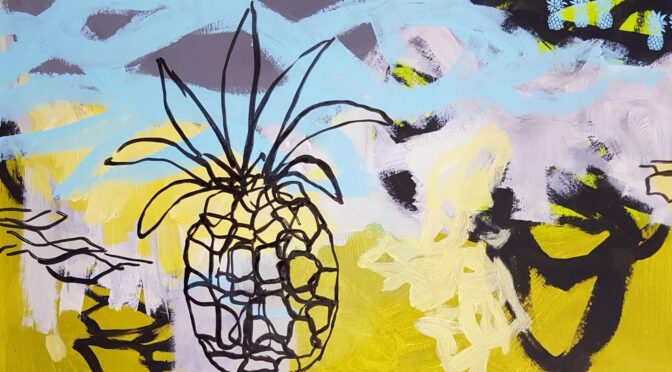 Abendkurs Acrylmalen Online – Ananas