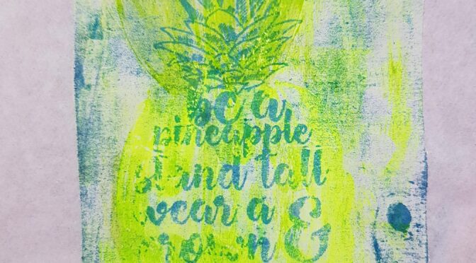 ONLINE-Workshop „GELprint“, Format 10 x 15 cm (ideal auf A4 oder A5)