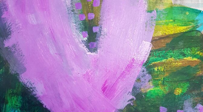 Abendkurs Acrylmalen Online – Orchidee