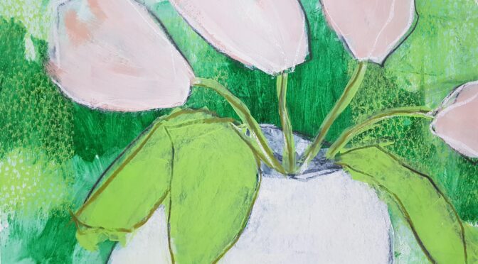 Abendkurs Acrylmalen Online – Tulpen