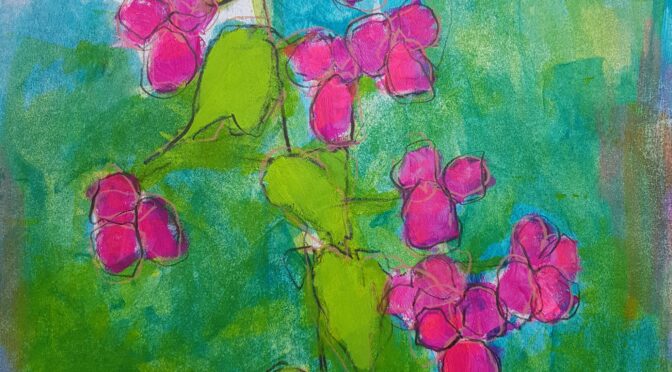 Abendkurs Acrylmalen Online – Silberblatt