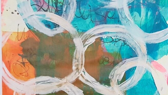 Abendkurs Acrylmalen Online – Gedicht_Lied_Spachteltechnik