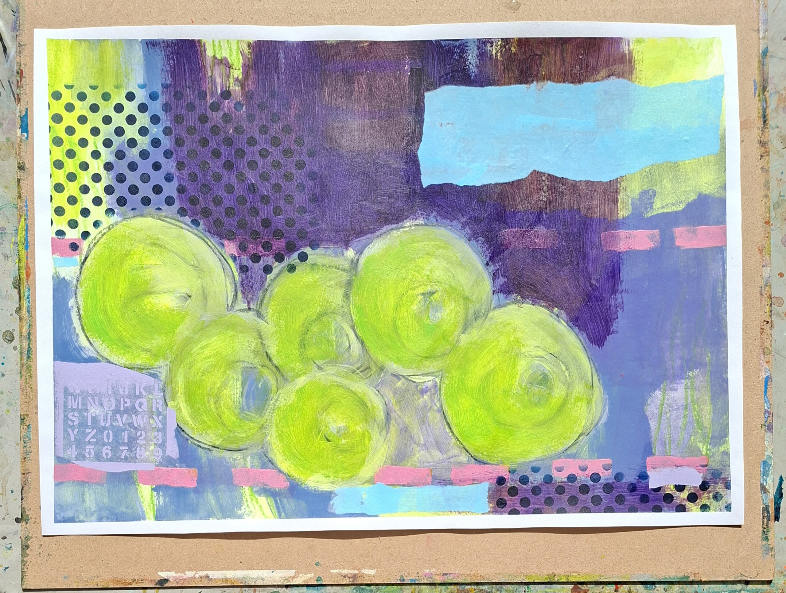 Acrylmalen Online - Erbsenpüree